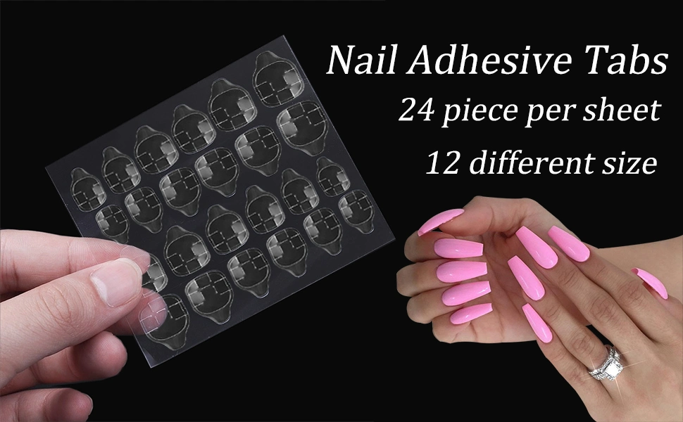 Double Sided Nail Art Adhesive Tape Glue Sticker 2 Colors DIY Tips Fake Nail Acrylic Manicure Gel Makeup Tools