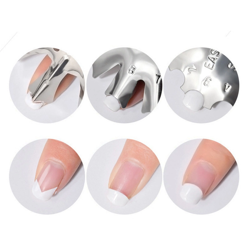 Nail Cutter Stencil Tool Smile Shape Trimmer Clipper Styling Forms Manicure Nail Art Tools