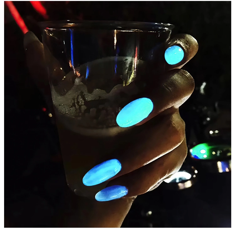 Brightly Shine Luminous Effect Glow in Dark Nail Paint Pigment Powder for Coating