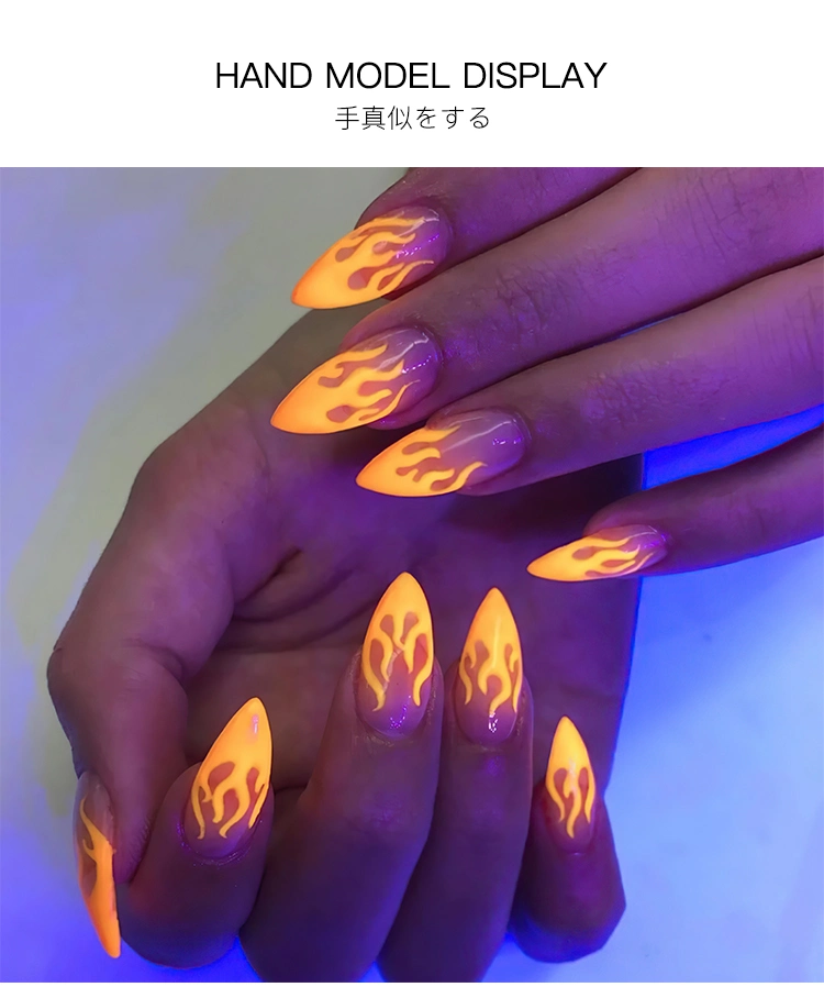 Brightly Shine Luminous Effect Glow in Dark Nail Paint Pigment Powder for Coating