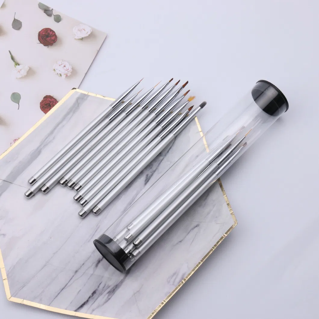 10PCS Nail Brush Set Nail Painting Drawing Liner Pen Nail Art Tools