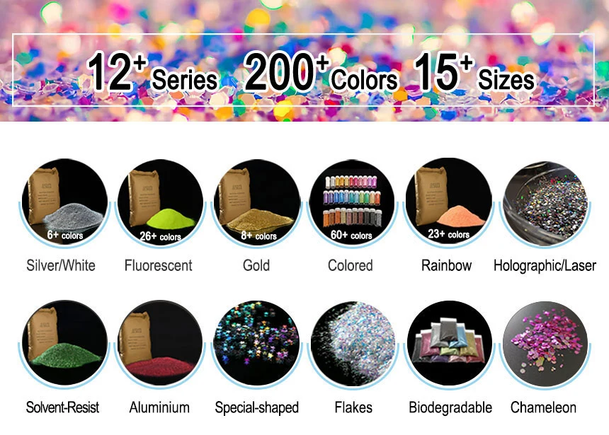 High Sparkle Color Shift Polyester Craft Tumbler Nail Glitter Festival Decoration