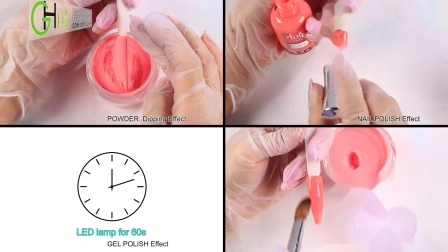 Clear Pink&White Color 2in1 Use Acrylic Dipping Powder Nails