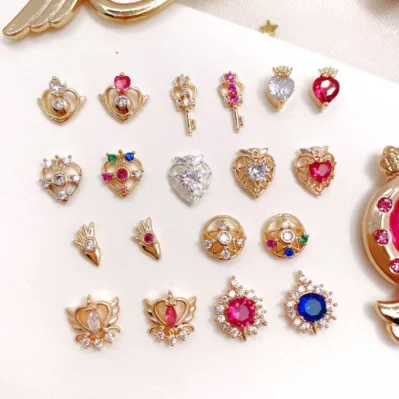 Sailor Moon Zircon 3D Crystal Nail Decoration Charms