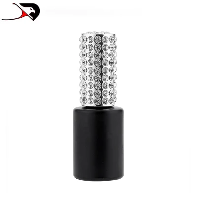 10ml Cylinder Glass Empty Nail Polish Container with Brush Screw Cap