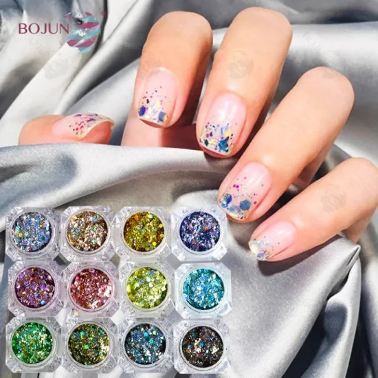 Nail Pigment Holographic Glitter Powder for Nails