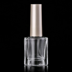 8 Ml Cute Clear Empty Nail Polish Glass Container with Rose Gold Cap