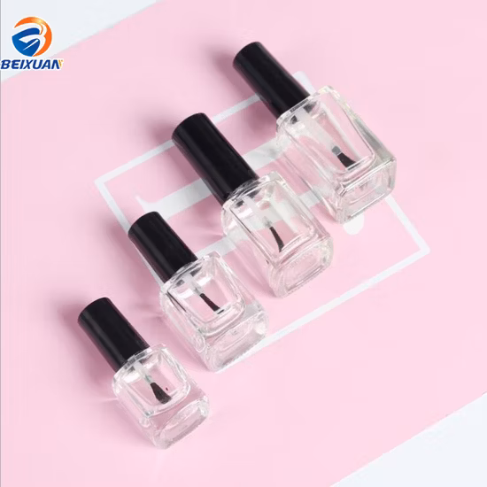 5ml Wholesale Popular Empty Glass Nail Polish Bottle Portable Small Brush Nail Art Container with Multi